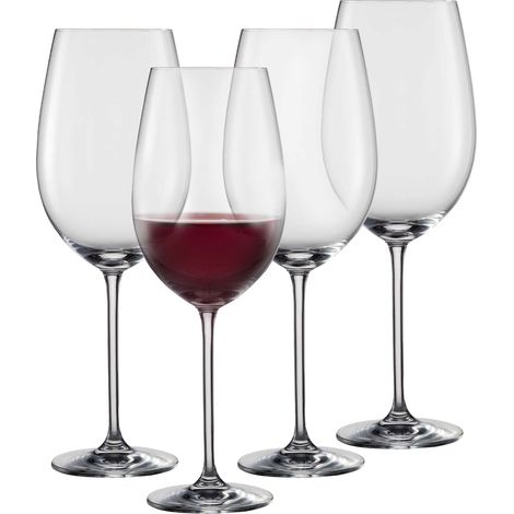 Verres à vin rouge Vinos (lot de 4), gracieux verres à vin rouge, verres en cristal résistant au lave-vaisselle, fabriqué en Allemagne (art. n° 130009) (1/5)