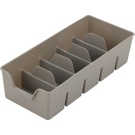 ORGANIZADOR DE PLÁSTICO L 30X14X7.5CM GRIS CLARO -BEN