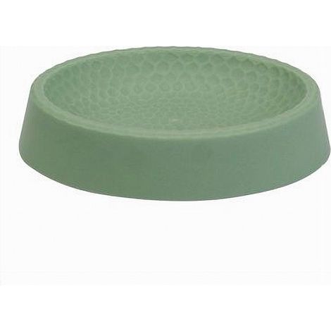 TRADE SHOP - Piattino Per Sapone Decorato Verde Portasaponetta Moderno Accessorio Bagno 79788 - (1/2)