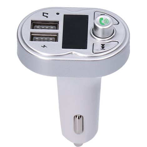 Émetteur FM Bluetooth pour Voiture avec Appels Mains Libres, Lecteur MP3 et Double Ports USB (1/5)