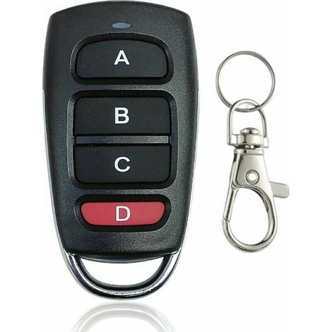 Telecommande Universelle Portail Télécommande de Portail Telecommande Universelle Porte Garage 433,92 MHz Télécommandes de 4 Touches Duplicateur de Code Fixe 1pc (1/4)