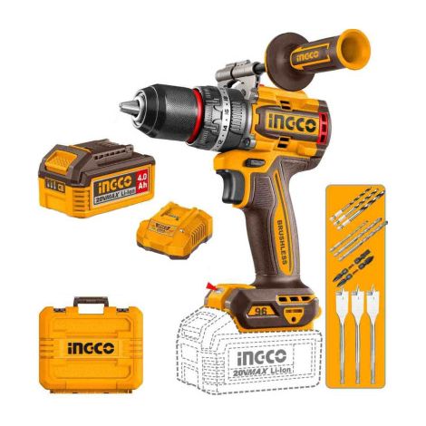 Perceuse sans fil ingco 20V couple 96 Nm