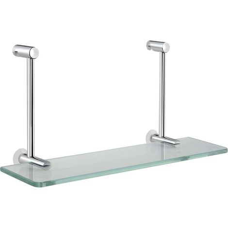 Sapho Circle - Hängeregal für Duschabtrennung 400x180x128 mm, Glas/Chrom 1301-15
