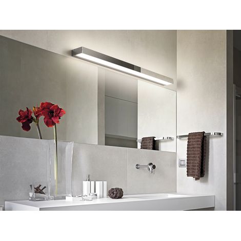 Chrom-Badezimmer-Spiegellampe Doppel-LED-Emission 13 W Rocco IP44 Trio-Beleuchtung (1/5)