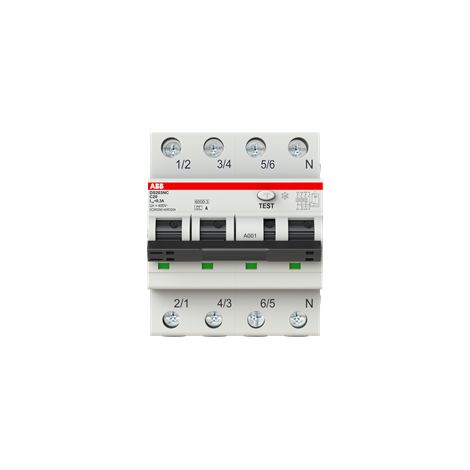 Interruttore differenziale DS203NC 3P+N (Neutro a destra) C20 300mA 6kA A - ABB2CSR256140R3204