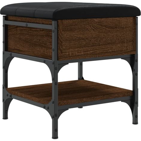 Schuhbank Braun Eichen-Optik 42x42x45 cm Holzwerkstoff vidaXL (1/5)