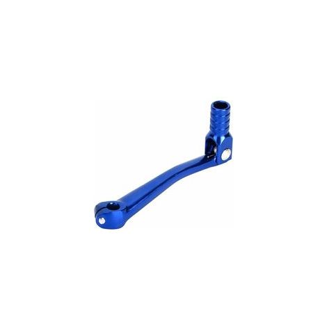 Levier de vitesse pliable(Bleu), levier de vitesse CNC en alliage d'aluminium Filetage de montage de 10 mm pour Dirt Bike 4 temps 50 cc 90 cc 110 cc 125 cc