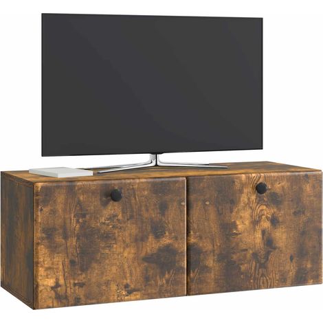 Maison Exclusive - Mobile Porta TV da Muro 78,5 x 31 x 30 cm Rovere Fumo (1/5)