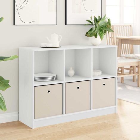 vidaXL Buffet avec tiroir Blanc 102 x 32 x 73,5 cm (1/5)