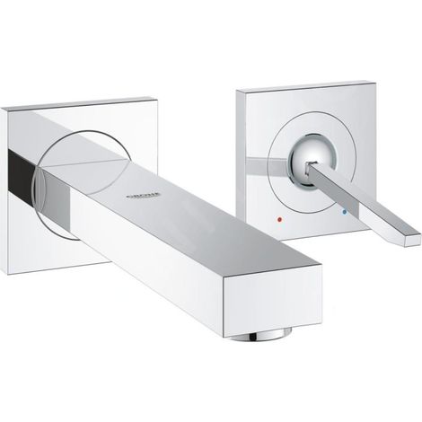 Grohe – Mitigeur de lavabo mural Eurocube Joy 19997 FMS – Finition chromée – Projection 170 mm – Débit 5 l/min – Installation sans corps encastré (1/4)