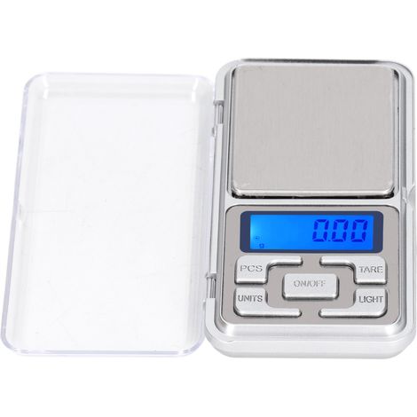 Mini balance électronique, haute précision, balance de poche multifonctionnelle avec écran LCD, adaptée au pesage des aliments et des bijoux, 200 g/0,01 g.