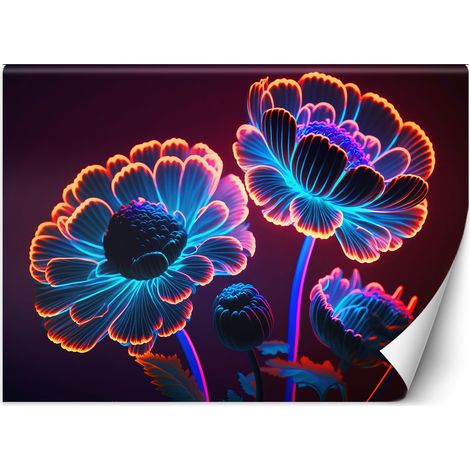Fototapete Neon-Blütenknospen 100x70 cm (1/5)