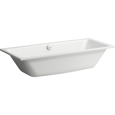 Bañera empotrada LAUFEN Pro S, acero esmaltado, 1800x800x410mm,