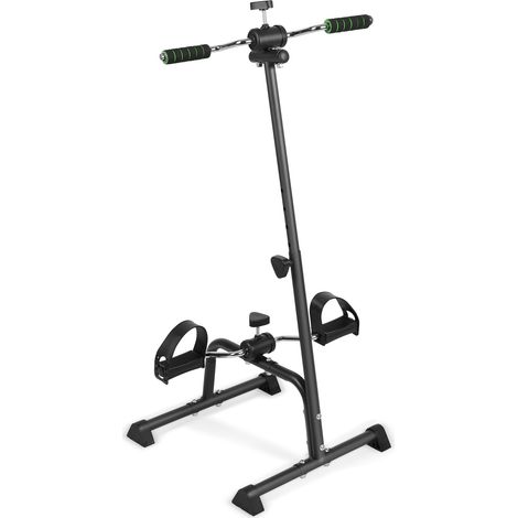 Heimtrainer mit Pedalen, Hand- und Fußrehabilitationstrainer für ältere Menschen, 43 × 40 × 95 cm, Schwarz. (1/5)