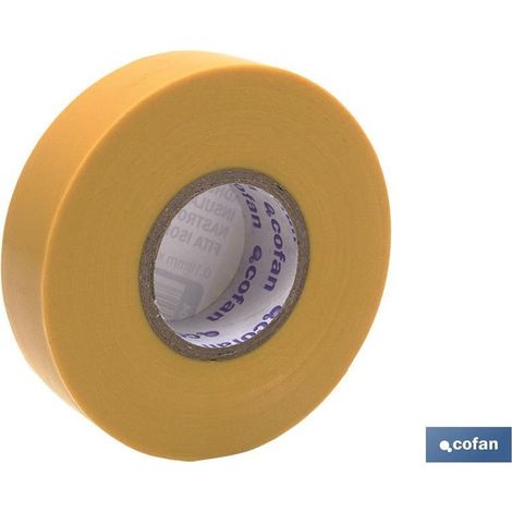 Isolierband 180 Mikrometer Gelb 19 mm x 20 Meter