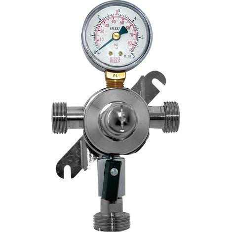 Druckminderer, Zwischendruckregler für CO2, N2 und Mischgas (Bier) 3bar (1/2)