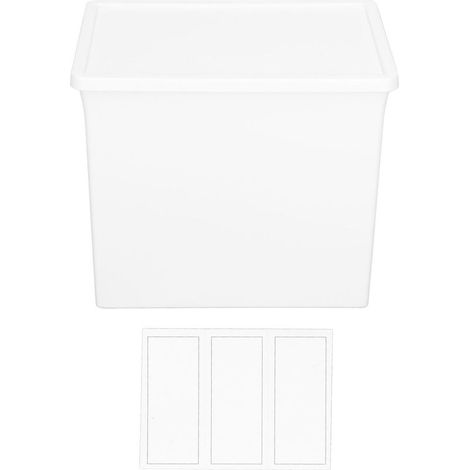 Multifunktionale, staubdichte Aufbewahrungsbox aus Kunststoff mit Deckel für den Schreibtisch, für das Homeoffice (1/5)