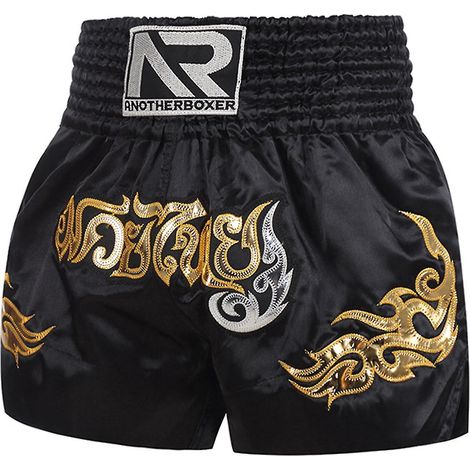 Short de boxe antifriction Muay Thai Kickboxing pour homme - Taille M (1/5)