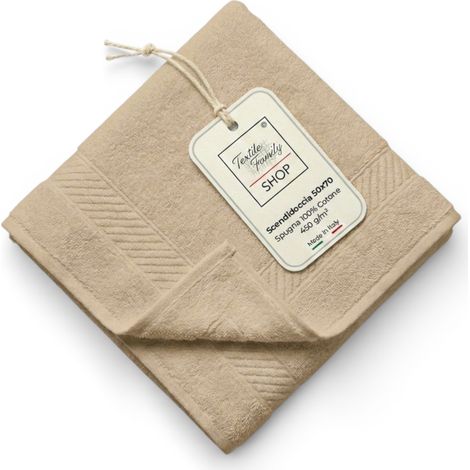 Scendidoccia Bagno Sabbia 50x70 Spugna Cotone 450 g/m² - Tappetino Doccia Made in Italy (1/5)