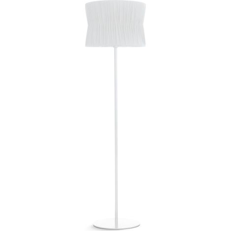 Lampadaire de salon CORA E27 60W Blanc Ribbon wrapped white (1/3)