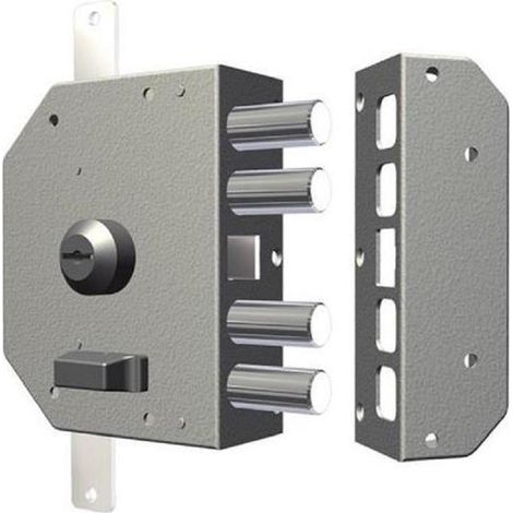Serratura triplice di sicurezza cilindro a pompa cr art.3250 chiave dx - Salone