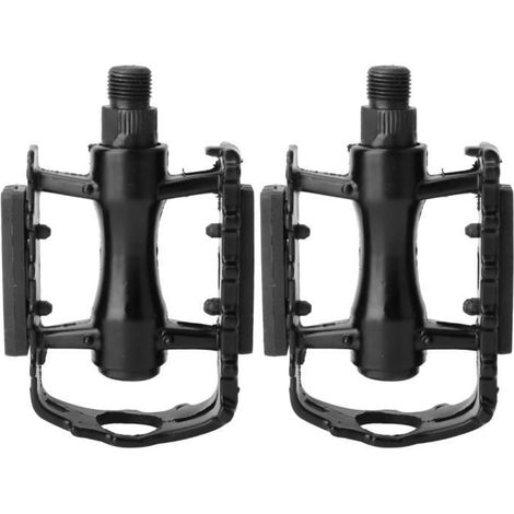 BOYOU Pédales Légères De Vélo De Route Montagne 1 Paire En Alliage D\'Aluminium Noir (1/4)