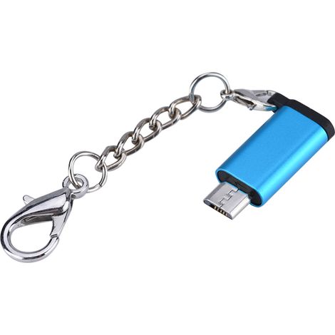 Stück USB Typ C Buchse auf Micro USB Stecker Adapter für Datenübertragung (Blau) (1/5)