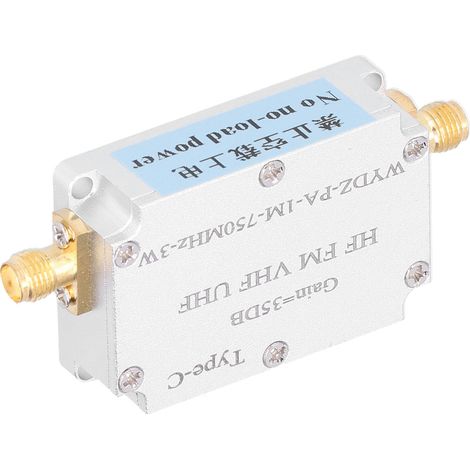 Émetteur HF FM VHF UHF en alliage d'aluminium anticorrosion et antioxydant, amplificateur de puissance RF à large bande pour applications radio (1/5)