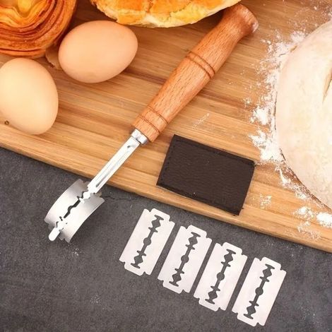 1 set d'outils pour la scarification du pain (style européen), incluant 5 lames de rechange (1/5)