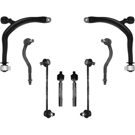 KIT BRACCIO OSCILLANTE 8 PEZZI COMPATIBILE CON CITROËN C5 II (RC) 2.2 HDi (RC4HXE) 09.2 / Kit Sospensione Completo OE/OEM / Bracci Oscillanti + Testine Sterzo / Sostituzione Diretta OEM