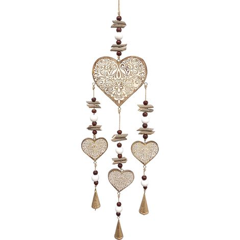 Signes Grimalt Colgante Decoracion Movil Corazon Colgantes Blanco 3x24x90cm 32628