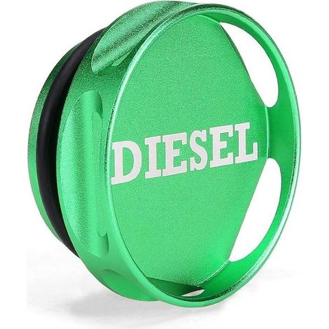 Bouchon de réservoir magnétique en aluminium billette pour Dodge Ram 2013-2018, camion 1500 2500 3500, moteur 6.7 Eco-diesel, poignée ergonomique, nouvelle conception, couleur verte. (1/5)