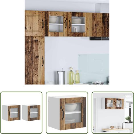 Küchenwandschrank -  Küchenschrank 2 pcs Altholz 40 x 31 x 40 cm Holzwerkstoff (1/5)