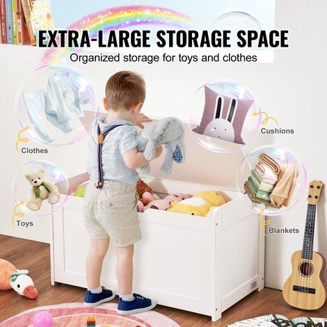 Coffre à Jouets en Bois 83x45 - 5x60 - 9 cm Boîte de Rangement (1/5)