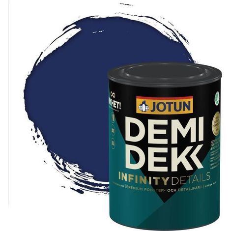 Peinture Bois - JOTUN - Lasure Opaque Satinée - RAL 5022 - Bleu Nocturne - 0,75L (1/2)