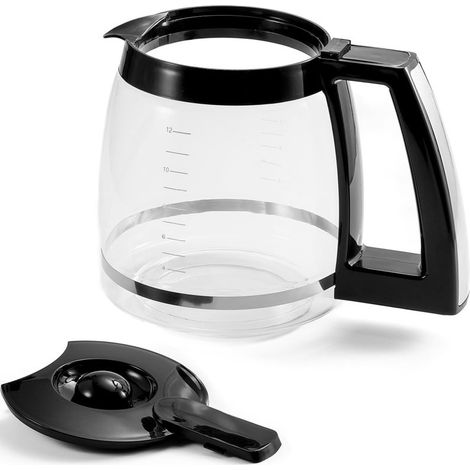 Jarra de vidrio de repuesto para 12 tazas, compatible con los modelos DCC-1100BK, DCC-1200PRC, DCC-2650 y DGB500BK. (1/5)