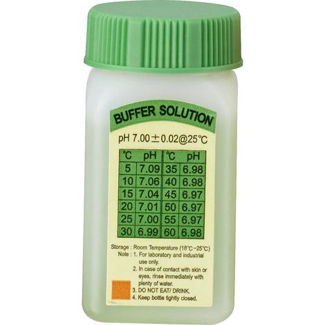 Voltcraft – Réactif pH 7 pour pH-mètres – Solution tampon 50 ml – Calibration précise – Emballage sans plastique