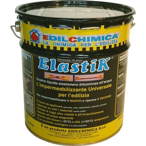 Elastik latta da 5 kg guaina liquida elastomero bituminosa all’acqua