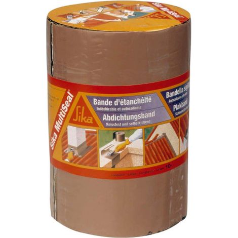 Rouleau d'étanchéité Sika Multiseal terre cuite 225mm – 10ml – Pour toiture et joints – Application à froid, température +5°C à +40°C