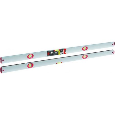 Taliaplast – Niveau à bulle magnétique 100 cm – Aluminium anodisé – Précision 0,5 mm/m – 3 fioles dont 1 à 45° – Embouts de protection antichocs (1/3)