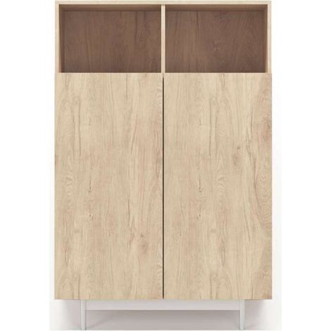 Mueble auxiliar modelo 603-1 acabado roble, 110 x 90 x 34 (alto x ancho x fondo) (1/3)