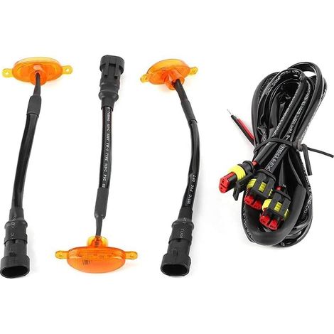 Lot de 3 grilles de pare-chocs avant LED pour voiture /F250/ 2014-2017 (1/5)