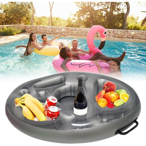 Tragbarer, aufblasbarer Getränkehalter für Sommerpartys mit mehreren Löchern (1/5)