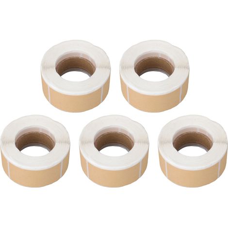 1300 leere, selbstklebende Kraftpapier-Etiketten (5 x 2,5 cm) für Gläser, Flaschen, Behälter, Fotoalben und Notizbücher (1/5)