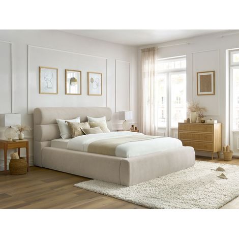Bobochic – Lit coffre JAGNA 140x190 cm – Tissu polyester – Hauteur 115 cm – Coffre de 446 L – Style moderne (1/5)