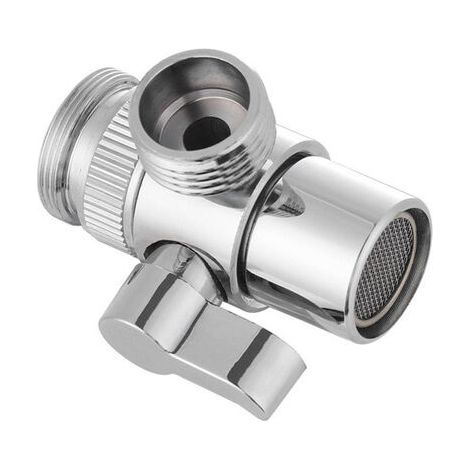 Accessoires de salle de bain robustes, raccord pour pommeau de douche, interrupteur à trois voies, inverseur pour évier de cuisine, adaptateur pour robinet inverseur, raccord de robinet (1/5)