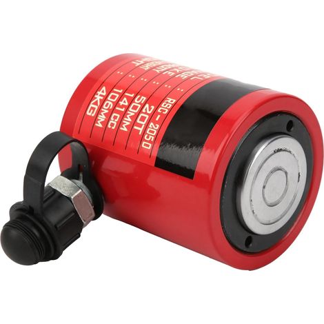 Cylindre Hydraulique séparé Vérin Hydraulique Ultra Fin 20 T, Course de 50 Mm, Corps de 106 Mm, Conception Rouge Compacte pour Les Utilisateurs de Réparation et de Maintenance (1/5)