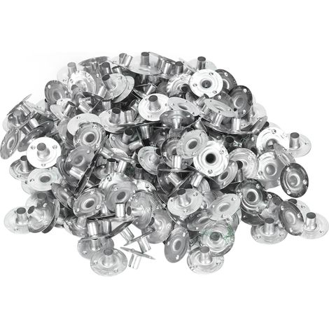 200 pièces Supports de Mèche en Métal pour Création de Bougies Artisanales, Base de Fixation (1/5)