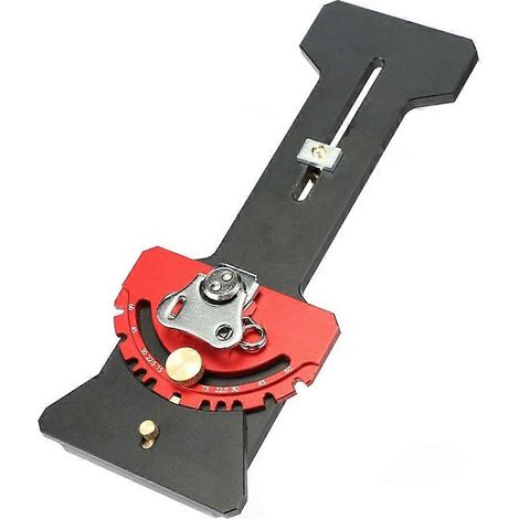 Butée d'angle réglable de 0 à 180 degrés pour scie sur railen alliage d'aluminiumpour rails de scie sur rail. (1/5)