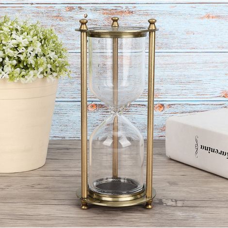 Sablier en verre, décoration intérieure, petit accessoire, cadeau, ornement (1/5)